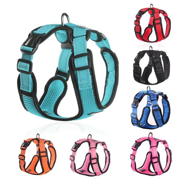 dog collars & leashes reflective pet harness vest soft breathable mesh adjustable for small medium dogs
dog collars & leashes reflective pet harness vest soft breathable mesh adjustable for small medium dogs