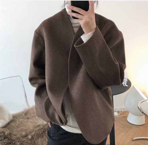 women's jackets obrix retro design wool female coat stylish light warm solid color short jacket for women, Black;brown 
women's jackets obrix retro design wool female coat stylish light warm solid color short jacket for women, Black;brown