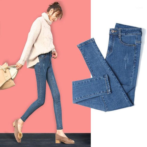 2019 vintage mom fit high waist jeans elastic femme women washed blue denim skinny jeans classic pencil pants1
2019 vintage mom fit high waist jeans elastic femme women washed blue denim skinny jeans classic pencil pants1