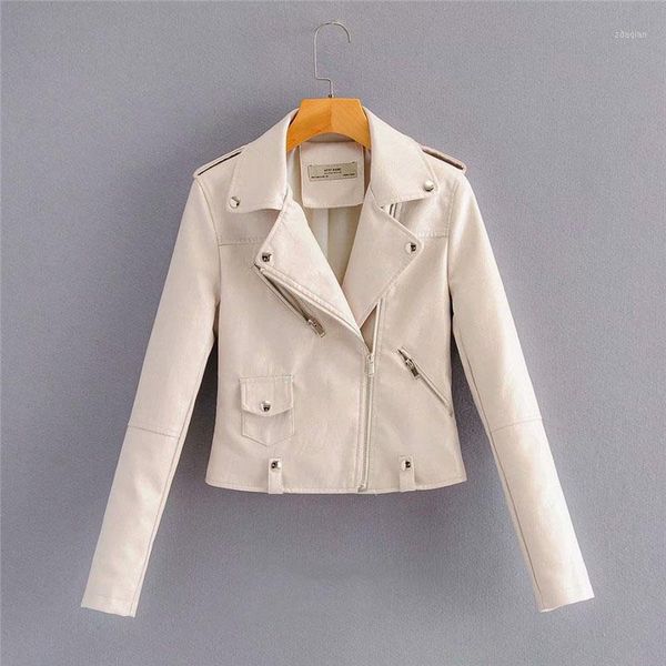 women's leather & faux autumn chic oblique zipper lapel women short slim soft jacket motorcycle biker pu female street coat1, Black
women's leather & faux autumn chic oblique zipper lapel women short slim soft jacket motorcycle biker pu female street coat1, Black