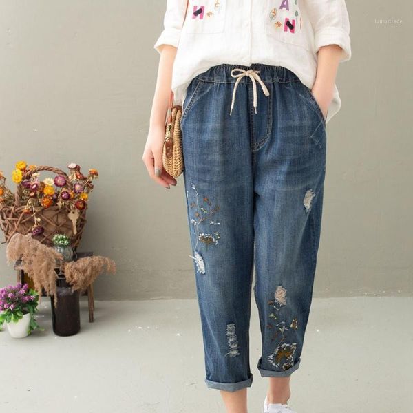 women's jeans fashion women pants casual embroidery hole calf-length pant trousers women's clothes plus size afc4011, Blue
women's jeans fashion women pants casual embroidery hole calf-length pant trousers women's clothes plus size afc4011, Blue