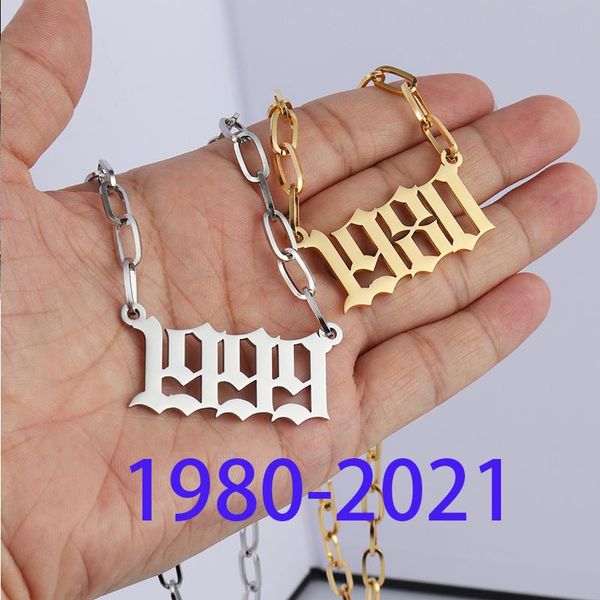 chains bohemian thick chain number necklace stainless steel cuban link for womens birthday gift birth year men, Silver
chains bohemian thick chain number necklace stainless steel cuban link for womens birthday gift birth year men, Silver