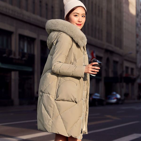 coats of winter women red korean fox fur collar bride down loose jacket long kurtka zimowa kj460 dfba, Black
coats of winter women red korean fox fur collar bride down loose jacket long kurtka zimowa kj460 dfba, Black