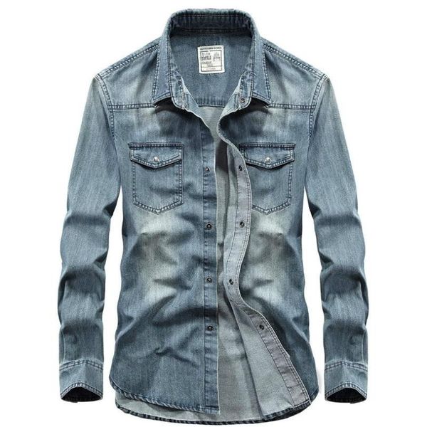 2021 fashion casual denim shirt men long sleeve spring autumn retro cowboy men shirts slim fit jeans shirt brand clothing, White;black
2021 fashion casual denim shirt men long sleeve spring autumn retro cowboy men shirts slim fit jeans shirt brand clothing, White;black