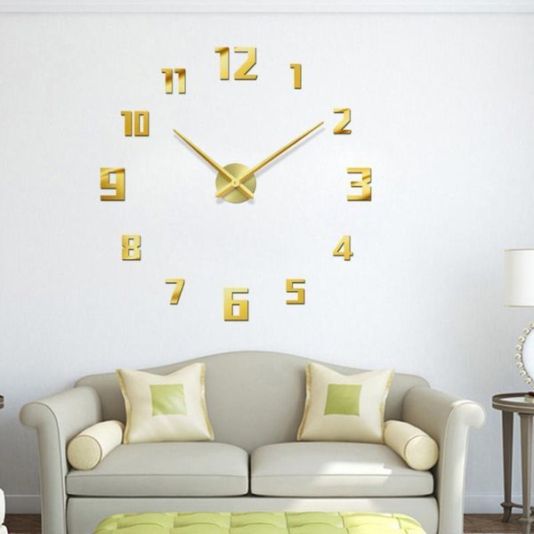 decorative large wall clock acrylic metal number golden wall clock diy room decor for office room ornament without ba1
decorative large wall clock acrylic metal number golden wall clock diy room decor for office room ornament without ba1
