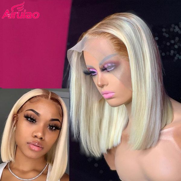 lace wigs preplucked 613 ombre blonde bob frontal wig pixie blunt cut short straight full glueless hd transparent brazilian remy, Black;brown
lace wigs preplucked 613 ombre blonde bob frontal wig pixie blunt cut short straight full glueless hd transparent brazilian remy, Black;brown