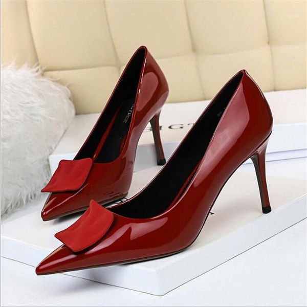 dress shoes womens 2021 high heels pumps buckle fashion ladies patent leather women party shoe female stiletto1, Black
dress shoes womens 2021 high heels pumps buckle fashion ladies patent leather women party shoe female stiletto1, Black
