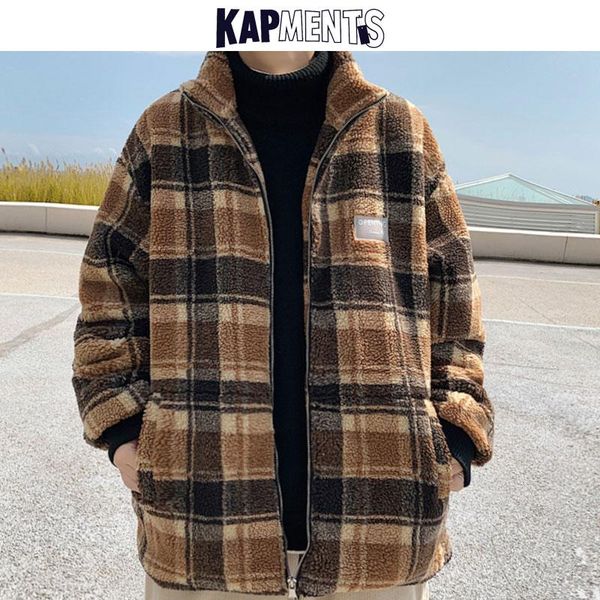 men's down & parkas kapments men fleece thick lambswool bomber jackets 2021 windbreaker mens winter coat camouflage plaid jacket male v, Black
men's down & parkas kapments men fleece thick lambswool bomber jackets 2021 windbreaker mens winter coat camouflage plaid jacket male v, Black