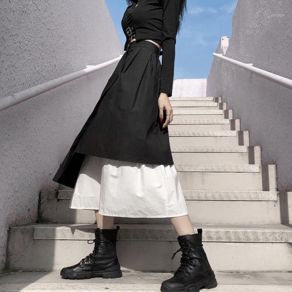 vintage dark summer new women punk streetwear asymmetrical empire ulzzang long loose casual harajuku gothic stitch ins skirt1, Black
vintage dark summer new women punk streetwear asymmetrical empire ulzzang long loose casual harajuku gothic stitch ins skirt1, Black