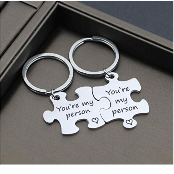 2pcs puzzle letter couple keychain lovers cute key ring holder women men keychain car key ring bag charm qyleaz, Black
2pcs puzzle letter couple keychain lovers cute key ring holder women men keychain car key ring bag charm qyleaz, Black