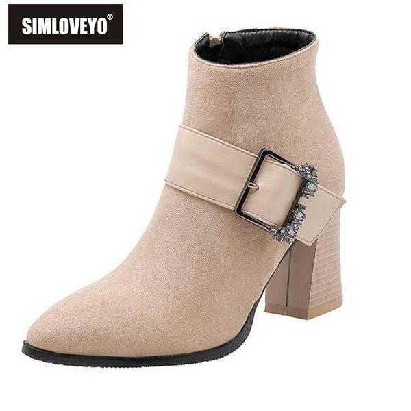 boots simloveyo winter shoes women ankle buckle zipper chunky heel pointed toe suede leather size 34-48 apricot botas feminino, Black
boots simloveyo winter shoes women ankle buckle zipper chunky heel pointed toe suede leather size 34-48 apricot botas feminino, Black