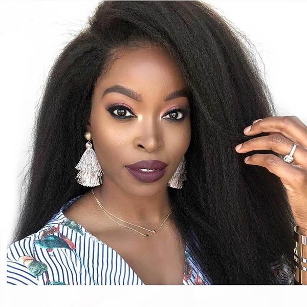 kinky straight 13x6 lace front wigs 100% human hair wigs 360 italianyaki full lace wigs for black women, Black;brown
kinky straight 13x6 lace front wigs 100% human hair wigs 360 italianyaki full lace wigs for black women, Black;brown