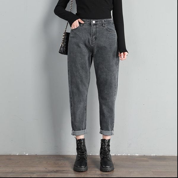women jeans autumn high waist plus size full length softener zipper mom female denim gray harem pants 5xl 6xl 7xl 8xl, Blue
women jeans autumn high waist plus size full length softener zipper mom female denim gray harem pants 5xl 6xl 7xl 8xl, Blue