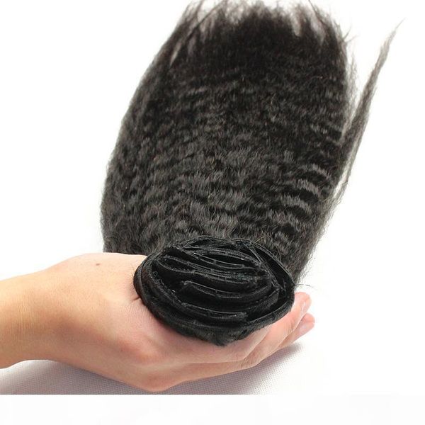 kinky straight human hair yaki all color hair clip in brazilian remy yaki hair 7pcs set extensions, Black;brown
kinky straight human hair yaki all color hair clip in brazilian remy yaki hair 7pcs set extensions, Black;brown