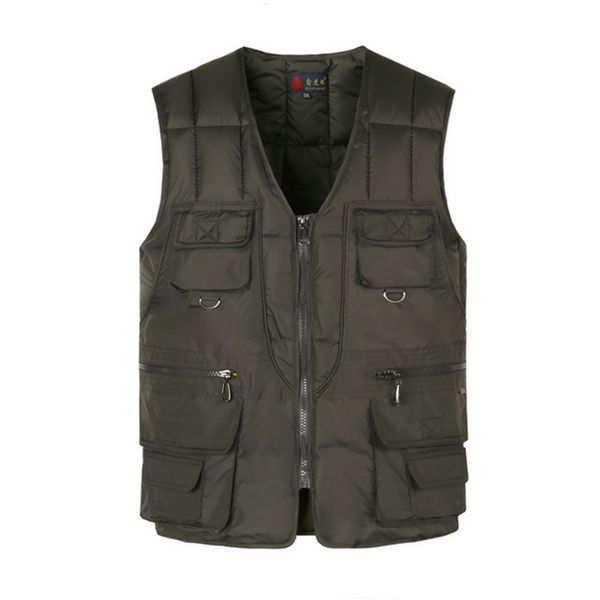 multi pocket cotton vest for men winter padded casual thick warm pgrapher sleeveless outerwear jacket with many pockets male t190828, Black;white
multi pocket cotton vest for men winter padded casual thick warm pgrapher sleeveless outerwear jacket with many pockets male t190828, Black;white