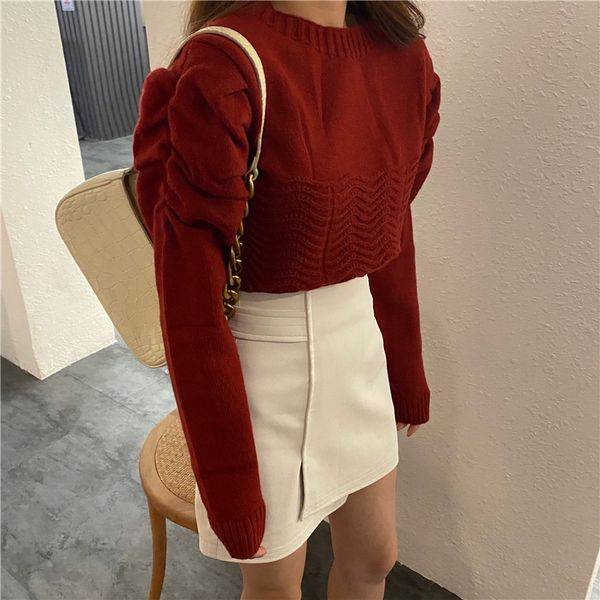 2021 new women's fancy winter clothes sweater vest solid puff sleeve-to-neck standard wave ah8x, White;black
2021 new women's fancy winter clothes sweater vest solid puff sleeve-to-neck standard wave ah8x, White;black