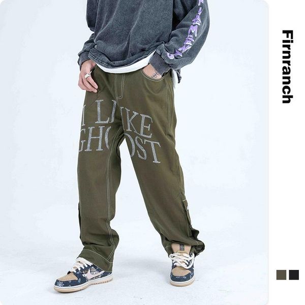 men's jeans firmranch fall/winter men/women letter ironed drill loose straight jean pants hip hop street wear long trousers all match s, Blue
men's jeans firmranch fall/winter men/women letter ironed drill loose straight jean pants hip hop street wear long trousers all match s, Blue