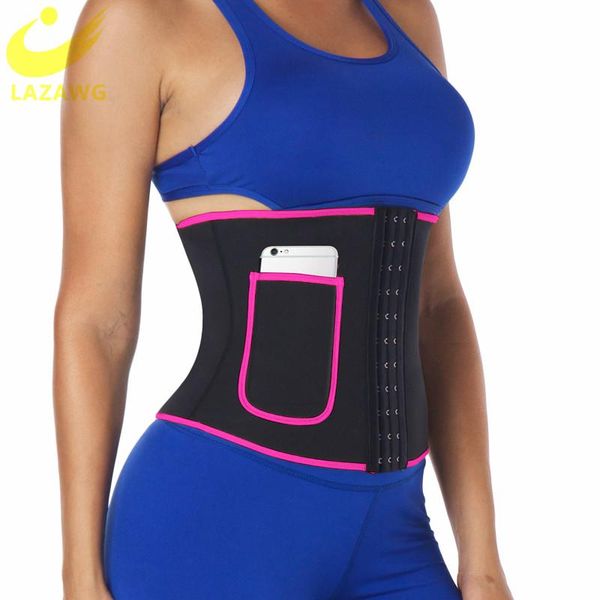 lazawg waist trainer trimmer belt for women neoprene sweat belly sauna tummy control body shaper slimming corset with pocket, Black;gray
lazawg waist trainer trimmer belt for women neoprene sweat belly sauna tummy control body shaper slimming corset with pocket, Black;gray
