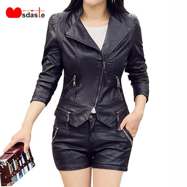 women's jackets pu leather jacket coat for women autumn casual slim soft moto biker faux lady streetwear female basic, Black;brown
women's jackets pu leather jacket coat for women autumn casual slim soft moto biker faux lady streetwear female basic, Black;brown