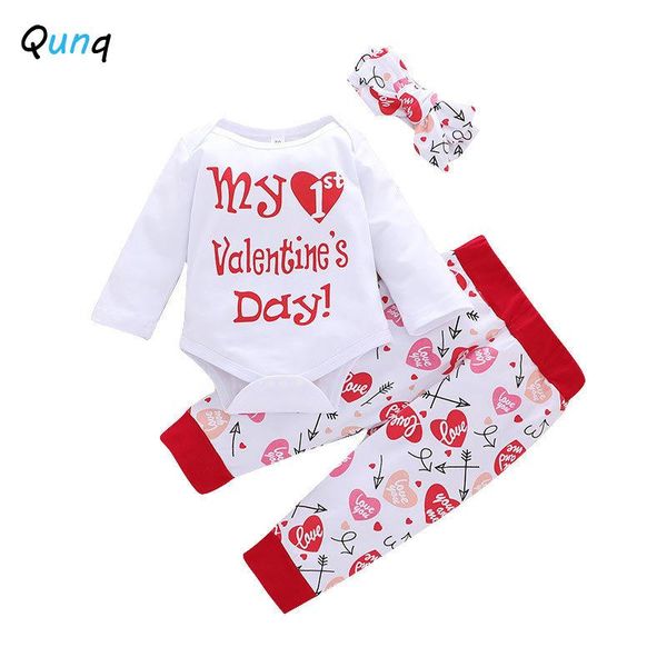 clothing sets qunq valentine's day baby set 2021 spring cotton infant girls clothes letter print bodysuits pant headband borns suits, White
clothing sets qunq valentine's day baby set 2021 spring cotton infant girls clothes letter print bodysuits pant headband borns suits, White