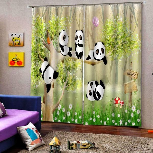 animal park panda curtains for kids room living room bedroom blackout window drapes home decor customizable any size 
animal park panda curtains for kids room living room bedroom blackout window drapes home decor customizable any size