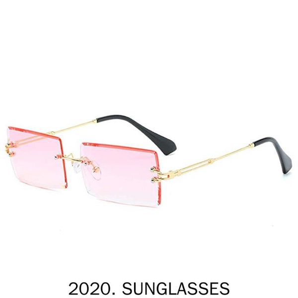 sunglasses designer fashion small square rimless women men vintage metal rectangle sun glasses uv400 fml, White;black
sunglasses designer fashion small square rimless women men vintage metal rectangle sun glasses uv400 fml, White;black