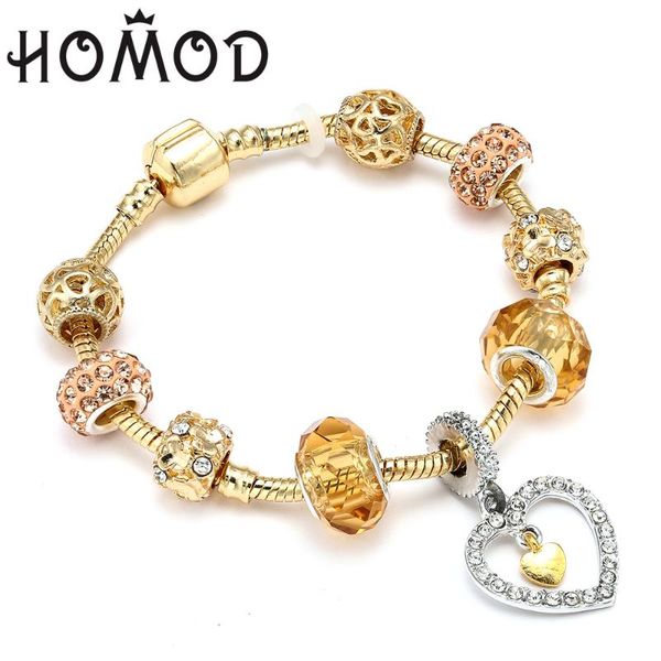 homod dropshipping gold color crystal heart charm bracelet for women brand bracelets bangles female jewelry pulseras, Golden;silver
homod dropshipping gold color crystal heart charm bracelet for women brand bracelets bangles female jewelry pulseras, Golden;silver