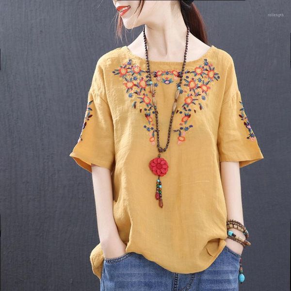 plus size ladies casual linen summer blouses and shirts chiffon embroidery short sleeve wholesale1, White
plus size ladies casual linen summer blouses and shirts chiffon embroidery short sleeve wholesale1, White