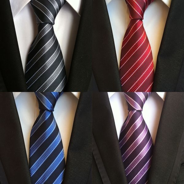 o9cf men's suit ties new design border black silver with skinny 6cm striped necktie gray pink dress shirts wedding cravat gravatas, Blue;purple
o9cf men's suit ties new design border black silver with skinny 6cm striped necktie gray pink dress shirts wedding cravat gravatas, Blue;purple