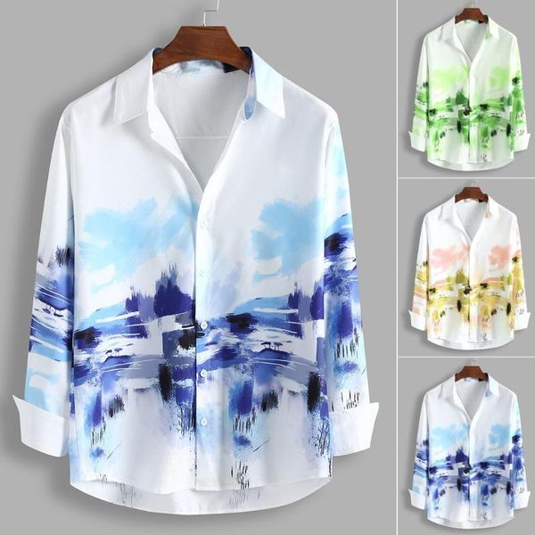 men's casual shirts men shirt loose elegant flowers printed lump chest long sleeve round hem plus size hawaiian 3xl camisa masculina, White;black
men's casual shirts men shirt loose elegant flowers printed lump chest long sleeve round hem plus size hawaiian 3xl camisa masculina, White;black