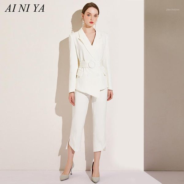 women's suit fashion slim irregular women suit two-piece double-breasted blazer+ pants women business casual business uniforms1, White
women's suit fashion slim irregular women suit two-piece double-breasted blazer+ pants women business casual business uniforms1, White