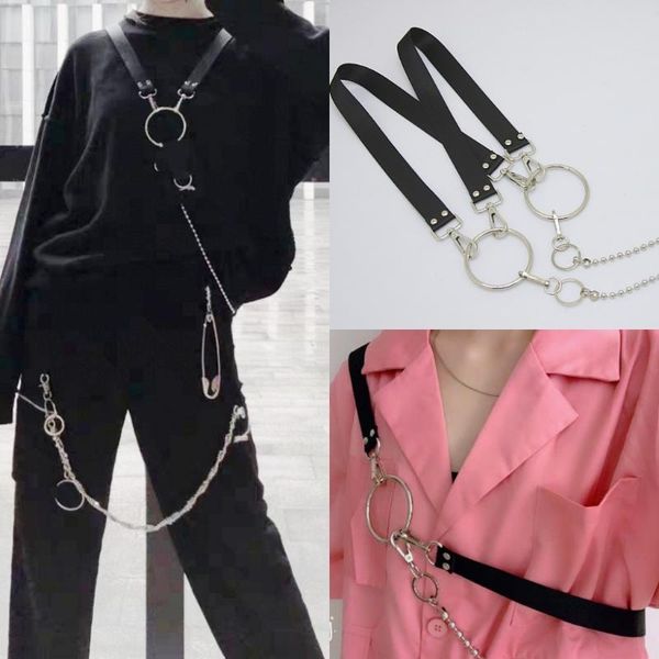 harajuku style street tactical shoulder strap chain women belts decorative mens belts fashion male female multifunctional belt, Black;brown
harajuku style street tactical shoulder strap chain women belts decorative mens belts fashion male female multifunctional belt, Black;brown