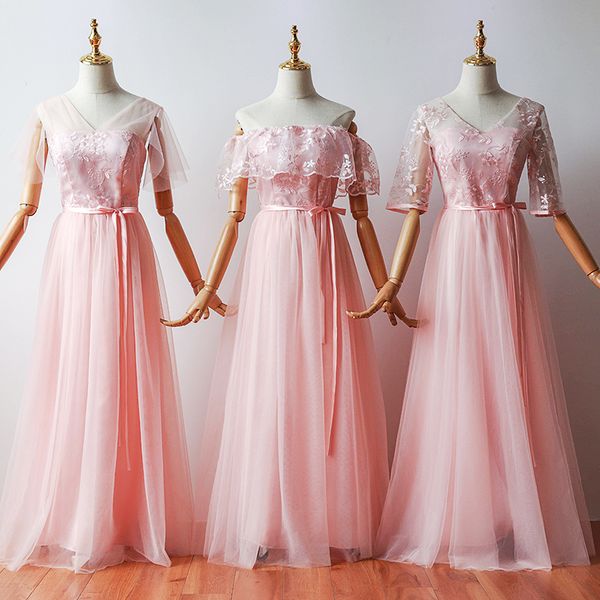 party boat neck a-line short sleeve floor-length tulle floral print evening dress formal dress long dresses evening, White;pink
party boat neck a-line short sleeve floor-length tulle floral print evening dress formal dress long dresses evening, White;pink