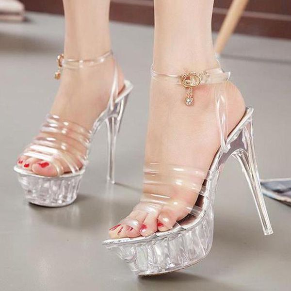 flower super high heel 14cm sandals women's shoes dance model pole dancing catwalk new crystal transparent sandals high heels, Black
flower super high heel 14cm sandals women's shoes dance model pole dancing catwalk new crystal transparent sandals high heels, Black