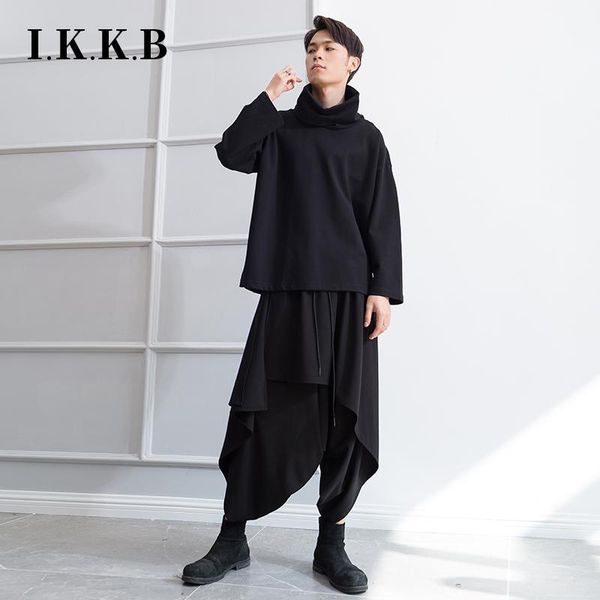 spring and autumn new men's casual pants hairdresser skirt pants dark black personality irregular tide male harem nine poi1
spring and autumn new men's casual pants hairdresser skirt pants dark black personality irregular tide male harem nine poi1