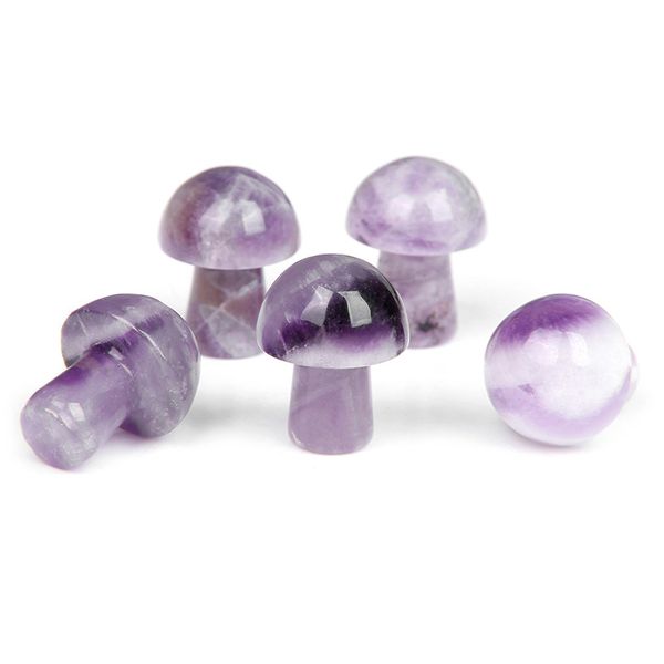 20mm amethyst mini mushroom statue natural stone carving home decoration crystal polishing gem, Black
20mm amethyst mini mushroom statue natural stone carving home decoration crystal polishing gem, Black