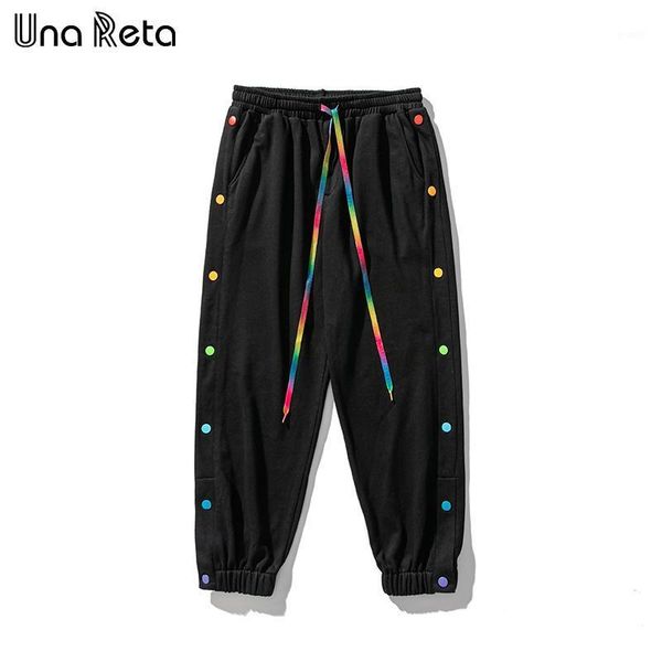 una reta men's pants 2021 new fashion loose joggers harajuku hip hop color single breasted harem pants casual sweatpants men1, Black
una reta men's pants 2021 new fashion loose joggers harajuku hip hop color single breasted harem pants casual sweatpants men1, Black