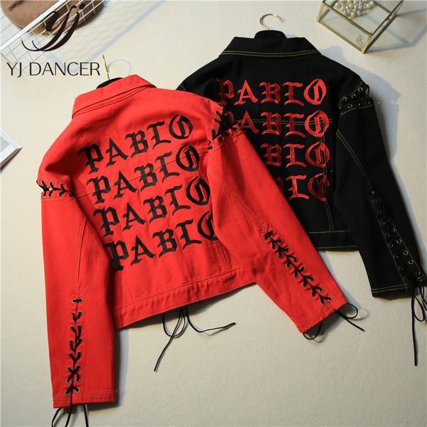 2020 fashion new female autumn personality denim letter jacket short long sleeve washed cotton denim jacket hjb241, Black;brown
2020 fashion new female autumn personality denim letter jacket short long sleeve washed cotton denim jacket hjb241, Black;brown