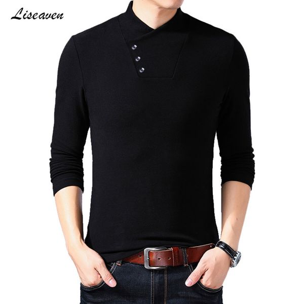 lisevan - men's black long sve t-shirt, spring, summer and autumn v-neck casual shirt, White;black
lisevan - men's black long sve t-shirt, spring, summer and autumn v-neck casual shirt, White;black