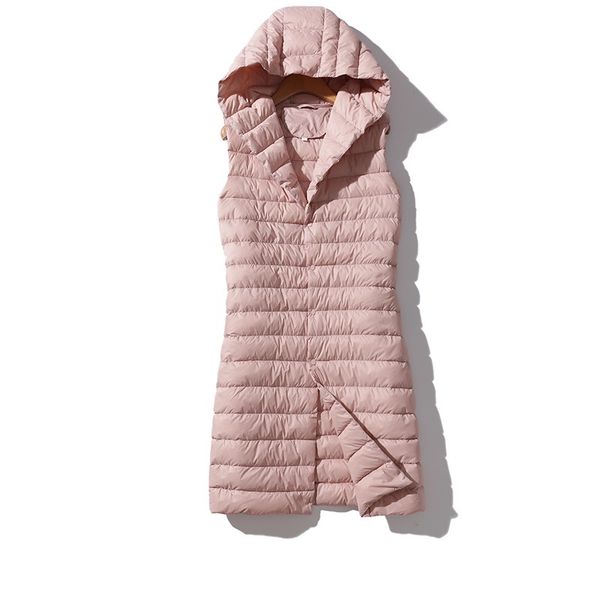 2021 new women's long ultra light down vests hooded sleeveless turn-down collar jacket single breasted warm suit vest mdvr, Black;white
2021 new women's long ultra light down vests hooded sleeveless turn-down collar jacket single breasted warm suit vest mdvr, Black;white