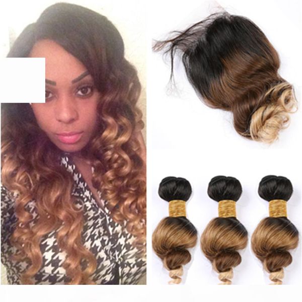 three tone hair weaves #1b 4 27 ombre human hair bundles with closure honey blonde ombre peruvian hair weaves with lace closure 4x4, Black
three tone hair weaves #1b 4 27 ombre human hair bundles with closure honey blonde ombre peruvian hair weaves with lace closure 4x4, Black