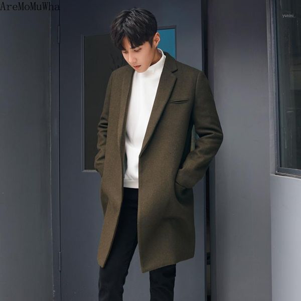 aremomuwha winter new woolen coat male long section solid color windbreaker korean version of the loose thick woolen coat qx12441, Black
aremomuwha winter new woolen coat male long section solid color windbreaker korean version of the loose thick woolen coat qx12441, Black