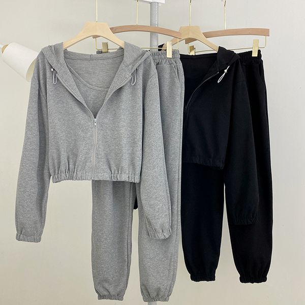 casual sports suit women's thin new style korean loose net red fashion western style three-piece set q1210, White
casual sports suit women's thin new style korean loose net red fashion western style three-piece set q1210, White