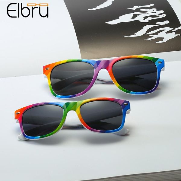 elbru rainbow color sunglasses personality style sunshades comfortable sun glasses versatile children spectacles, White;black
elbru rainbow color sunglasses personality style sunshades comfortable sun glasses versatile children spectacles, White;black