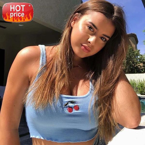normov casual women summer o neck backless strapless with lace cherry embroidery polyeater vest solid short tank #zc3l, White
normov casual women summer o neck backless strapless with lace cherry embroidery polyeater vest solid short tank #zc3l, White