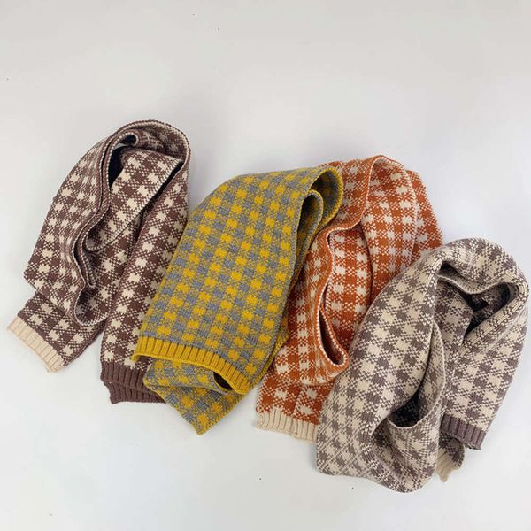 autumn neck winter cover scarf plaid children's lengthened soft knitting versatile for boys and girls wmt3, Red;brown
autumn neck winter cover scarf plaid children's lengthened soft knitting versatile for boys and girls wmt3, Red;brown