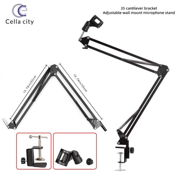nb35 black mic clip holder cantilever bracket universal adjustable deskmicrophone stand with alloy base clamp new arrival
nb35 black mic clip holder cantilever bracket universal adjustable deskmicrophone stand with alloy base clamp new arrival