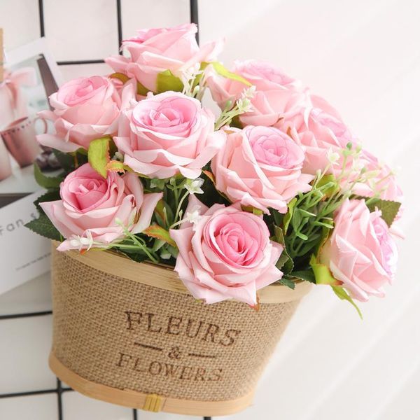 yumai 12 head pink roses bouquets artificial flower bride holding rose flowers wedding table party decor accessory1
yumai 12 head pink roses bouquets artificial flower bride holding rose flowers wedding table party decor accessory1