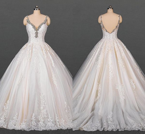sweety princess wedding dress spaghetti beaded straps crystal lace floral applique plus size bridal dress women buttoned zipper wedding gown, White
sweety princess wedding dress spaghetti beaded straps crystal lace floral applique plus size bridal dress women buttoned zipper wedding gown, White