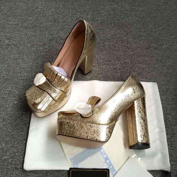fashion dress cowhide shoes thick-heeled women's gold high heels spring and autumn metal buckle fringed high-heeled, Black
fashion dress cowhide shoes thick-heeled women's gold high heels spring and autumn metal buckle fringed high-heeled, Black